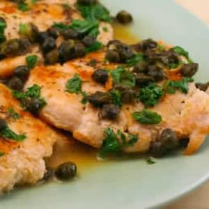 Chicken Piccata with Fried Capers