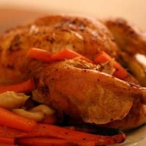 Roasted Chicken with Carrots
