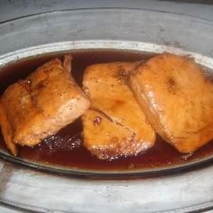 Sweet n' Spicy Honey Baked Salmon