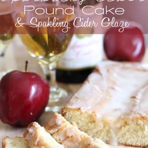 Sparkling Cider Pound Cake with Sparkling Cider Glaze