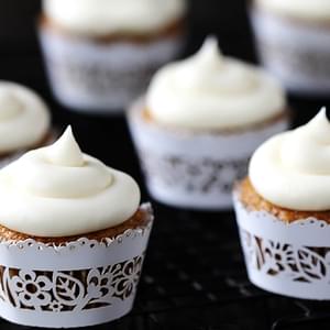 Spiced Butternut Squash Cupcakes with Maple Cream Cheese Frosting