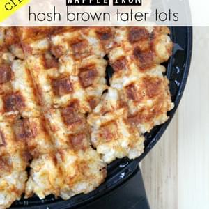 Waffle Iron Hash Brown Tater Tots