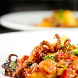 Baby Octopus in Tomato Sauce