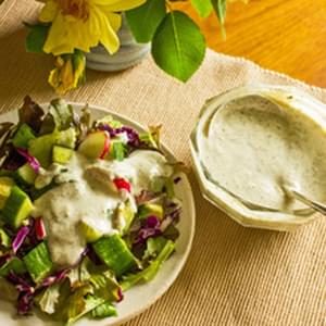 Homemade Coconut Lime Herb Salad Dressing