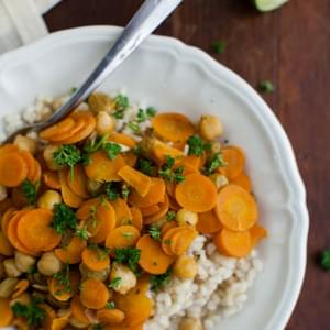 Cumin Braised Carrots and Chickpeas