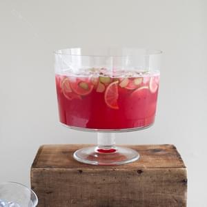 Raspberry-Rhubarb Collins Party Punch