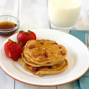 Whole-Wheat Strawberry Pancakes