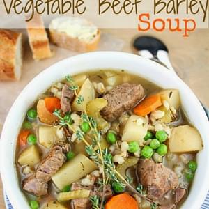 The Best Ever Slow Cooker Vegetable Beef Barley Soup