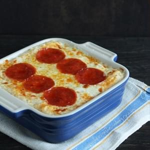 Pepperoni Pizza Cauliflower Casserole (Low Carb and Gluten Free)
