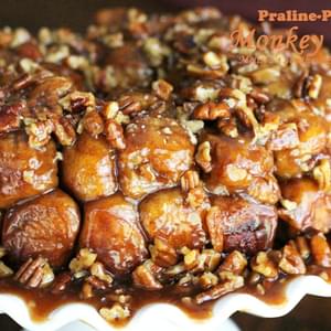 Praline-Pecan Monkey Bread [Using Rhodes Fozen Yeast Rolls]