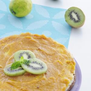 Vegan Kiwi Mango Cheesecake