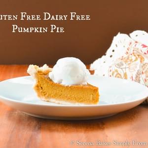 Gluten Free Dairy Free Pumpkin Pie With Coconut Whip Cream