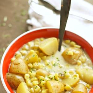 Crockpot Corn and Potato Chowder