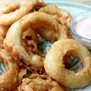 National Onion Rings Day | Pancake Batter Onion Rings with Burger King Sauce