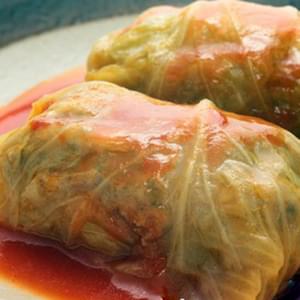 Slow Cooker Stuffed Cabbage Rolls