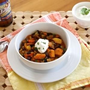 Hearty Vegetarian Beer Chili