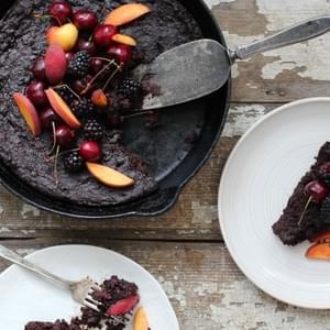 Flourless Blackberry Chocolate Cake