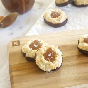 Salted Caramel Chocolate Dipped Coconut Macaroons