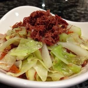 Corned Beef with Mixed Vegetables (Ginisang Corned Beef with Repolyo and Sayote)