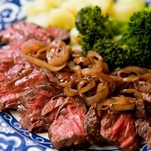 Hanger Steak with Shallots