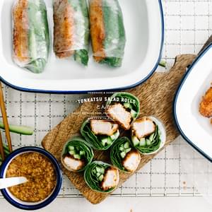 Tonkatsu Salad Roll Recipe + a Giveaway!