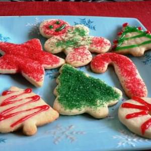 Low Fat Holiday Sugar Cookies