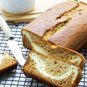 Cream Cheese Filled Banana Bread With Coconut Oil