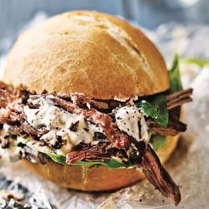 Slow-cooked Beef Buns With Smoked Chilli Sour Cream