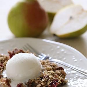 Cranberry Pear Crumble