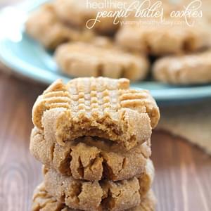 Healthier Easy Peanut Butter Cookies