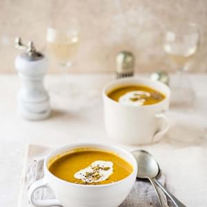 Carrot And Coriander Soup With Cumin And Orange