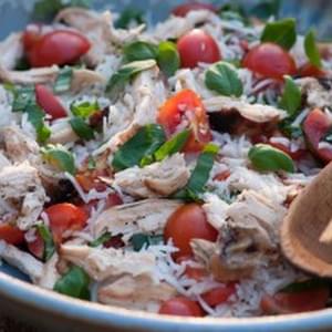 Summer Chicken Rice Salad