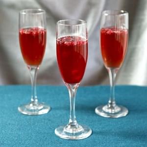 Pomegranate Champagne Cocktail