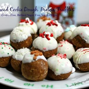 Gingerbread Cookie Dough Protein Truffles