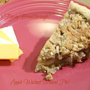 Apple Walnut Streusel Pie!