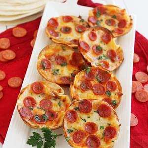 Easy Mini Tortilla Pizzas