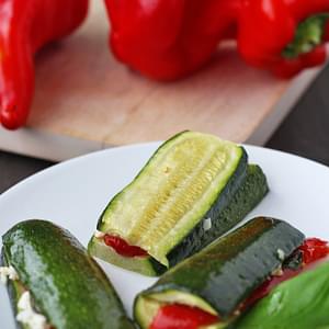Zucchini with Roasted Red Peppers