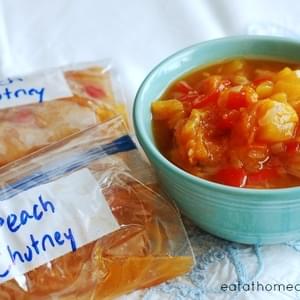 Slow Cooker Peach Chutney You Can Store in the Freezer