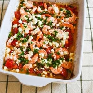 Easy Roasted Tomatoes and Shrimp with Feta, Oregano, and Fennel