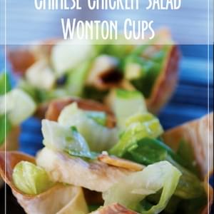 Chinese Chicken Salad Wonton Cups