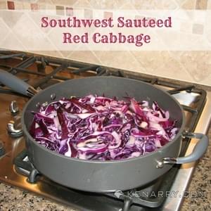 Southwest Sautéed Red Cabbage
