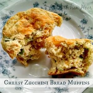 Cheesy Zucchini Bread Muffins