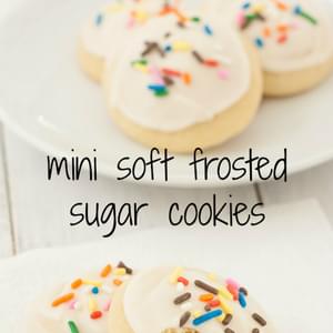 Mini Soft Frosted Sugar Cookies