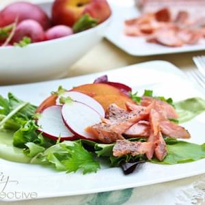 Smoked Trout Salad with Avocado Dressing