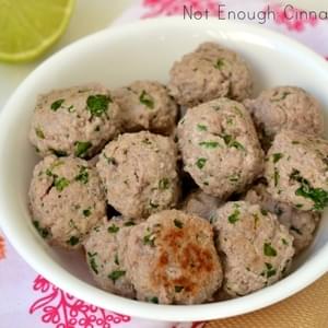 Creamy Coconut Meatballs {paleo friendly – gluten free}