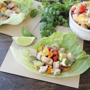 Chili Lime Chicken Taco Lettuce Cups