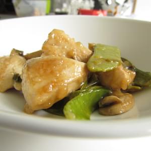 Chinese Stir-fry Chicken With Snow Peas And Mushrooms