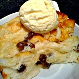Light & Fluffy Coconut Bread and Butter Pudding