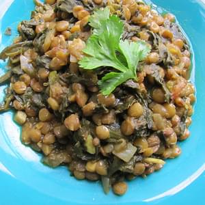 Palak Daal (Spinach and Lentil Curry)