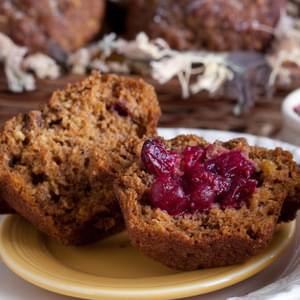 Gluten-Free Pumpkin-Cranberry Muffins